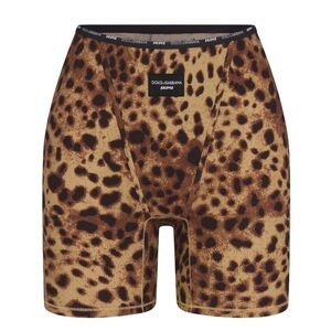 Dolce & Gabbana x SKIMS - Cotton Rib Boxer - Leopard